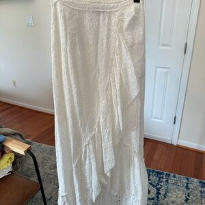 Vivi eyelet white skirt